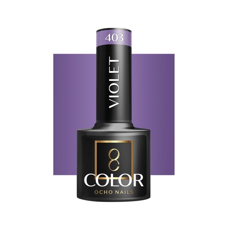 Professionele gellak OCHO NAILS violet 403 5 g voor UV LED manicure en langdurige nagelkleur voor professioneel salonwerk