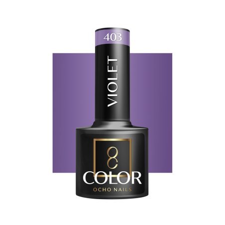 Professionele gellak OCHO NAILS violet 403 5 g voor UV LED manicure en langdurige nagelkleur voor professioneel salonwerk