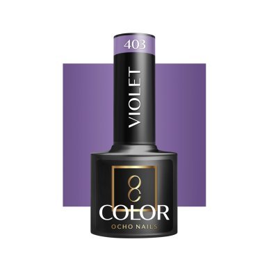 Professionele gellak OCHO NAILS violet 403 5 g voor UV LED manicure en langdurige nagelkleur voor professioneel salonwerk