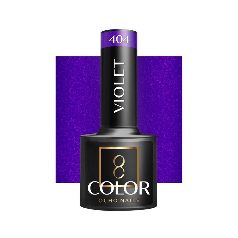 Professionele gellak OCHO NAILS violet 404 5 g voor UV LED manicure, salonstyling en langdurige nagelkleur in salons Professionele gellak OCHO NAILS violet 404 5 g voor UV LED manicure, salonstyling en langdurige nagelkleur in salons