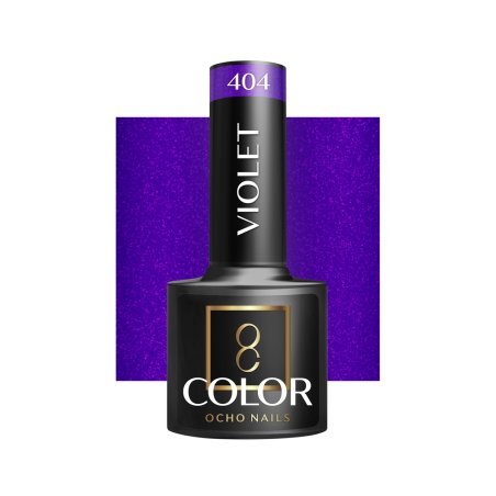 Professionele gellak OCHO NAILS violet 404 5 g voor UV LED manicure, salonstyling en langdurige nagelkleur in salons