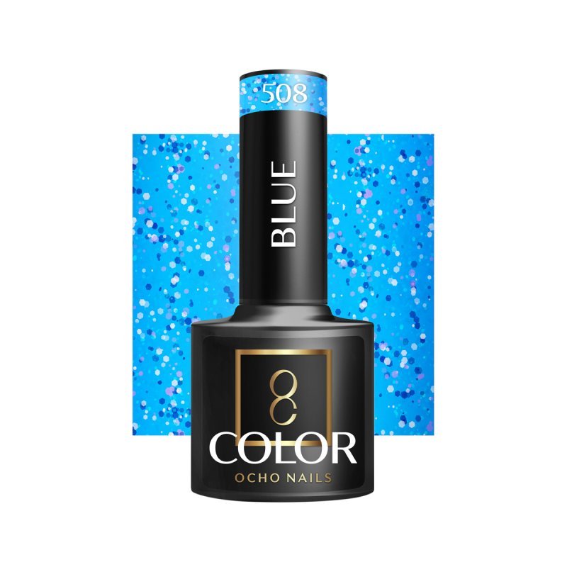 Gellak OCHO NAILS blue 508 5g voor UV LED manicure en professionele salonstyling met langdurige nagelkleur