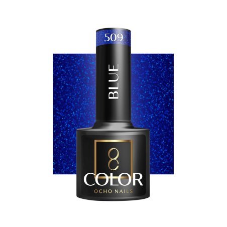 Professionele gellak OCHO NAILS blue 509, 5 g, voor UV LED-manicure en salonstyling met langdurige nagelkleur