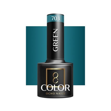 Professionele gellak OCHO NAILS green 703 5 g voor UV LED manicure, salonstyling en langdurige nagelkleur in de salon
