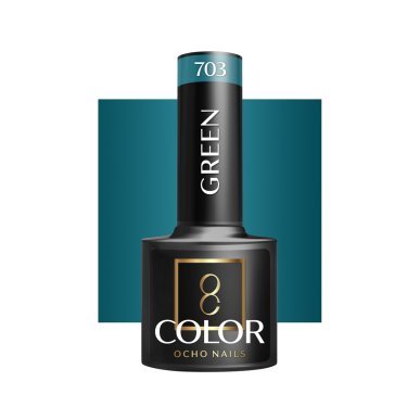 Professionele gellak OCHO NAILS green 703 5 g voor UV LED manicure, salonstyling en langdurige nagelkleur in de salon