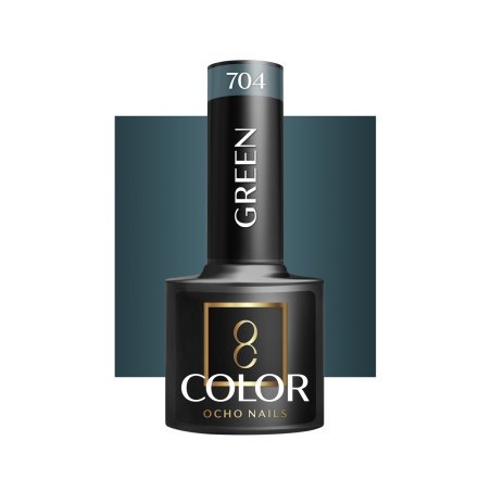 Professionele gellak OCHO NAILS green 704 5 g voor UV LED manicure, salonstyling en langdurige nagelkleur in de salon
