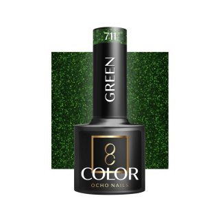 Professionele gellak OCHO NAILS green 711 5 g voor UV LED manicure, salonstyling en langdurige nagelkleur voor salons