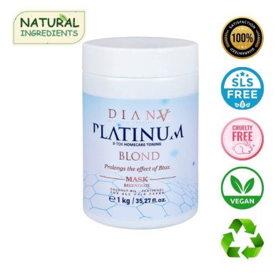 Platinum masker voor blond haar na haarbotox 1000 g