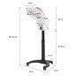 Gabbiano standing hairdressing sauna 408D white with active ozone