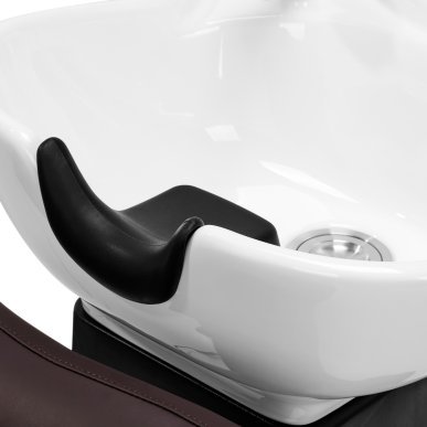 Elektrische kapperswasunit Gabbiano TRYCHO bruin met elektrische regeling voor salon en trichologische verzorging