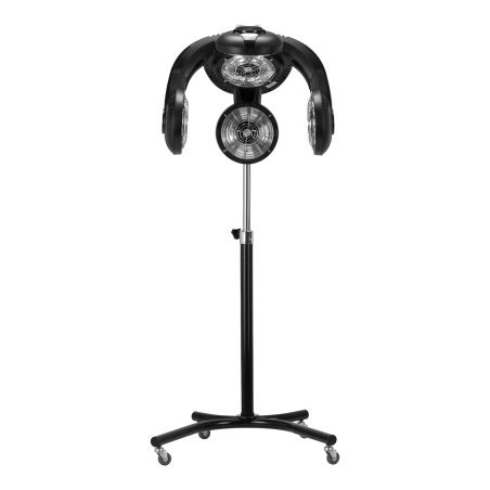 Staande infrazone Gabbiano GL-505S zwart voor dagelijks kapperswerk en salonbehandelingen met gecontroleerde warmte