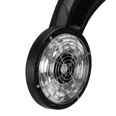 Staande infrazone Gabbiano GL-505S zwart voor dagelijks kapperswerk en salonbehandelingen met gecontroleerde warmte