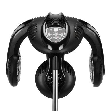 Staande infrazone Gabbiano GL-505S zwart voor dagelijks kapperswerk en salonbehandelingen met gecontroleerde warmte