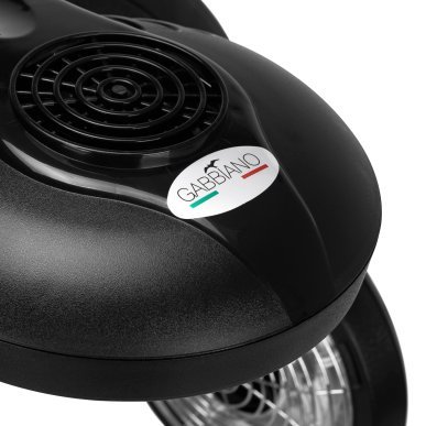 Staande infrazone Gabbiano GL-505S zwart voor dagelijks kapperswerk en salonbehandelingen met gecontroleerde warmte
