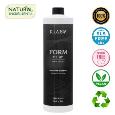 Organic Curl & Wave Shampoo 1000 ml - Form me up met moringa-olie en gember