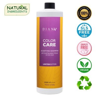 Color Care 1000ml organic shampoo with snail secretion filter and citric acid, limited edition.