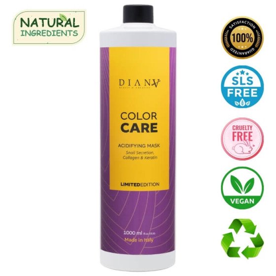 Color Care 1000ml Bio-Haarmaske mit Schneckensekret, Kollagen und Keratin Limitierte Auflage.