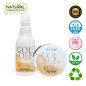 Haartherapie Golden Care set shampoo 300ml + haarmasker 300g voor Btox nazorg, glans, hydratatie en mooi glad haar