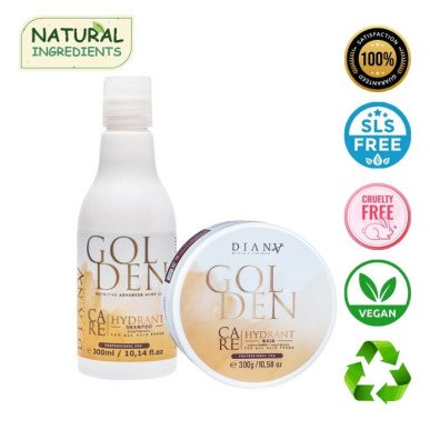 Btx GOLDEN set shampoo + haarmasker 300ml +300g
