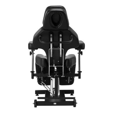 Hydraulische tattoo stoel Pro Ink 601A zwart voor professionele salons en tattoo- en bodyartbehandelingen met werkcomfort
