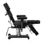 Hydraulische tattoo stoel Pro Ink 601A zwart voor professionele salons en tattoo- en bodyartbehandelingen met werkcomfort