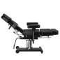 Hydraulische tattoo stoel Pro Ink 601A zwart voor professionele salons en tattoo- en bodyartbehandelingen met werkcomfort