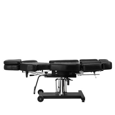 Hydraulische tattoo stoel Pro Ink 601A zwart voor professionele salons en tattoo- en bodyartbehandelingen met werkcomfort