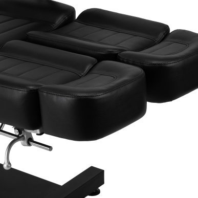 Hydraulische tattoo stoel Pro Ink 601A zwart voor professionele salons en tattoo- en bodyartbehandelingen met werkcomfort