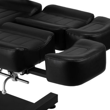 Hydraulische tattoo stoel Pro Ink 601A zwart voor professionele salons en tattoo- en bodyartbehandelingen met werkcomfort