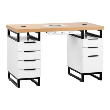 Professionele nageltafel met stofafzuiger MOMO L02 voor manicure en pedicure en nagelfreeswerk in professionele salons
