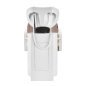 Professionele kapperswasunit Gabbiano Porto wit beige als Head Spa-bed voor comfortabele haarverzorging in de salon