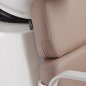 Professionele kapperswasunit Gabbiano Porto wit beige als Head Spa-bed voor comfortabele haarverzorging in de salon