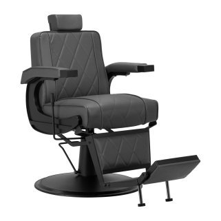 Professionele barberstoel Hair System BM88066 grijs voor barbershop en herensalon voor comfortabel professioneel salonwerk
