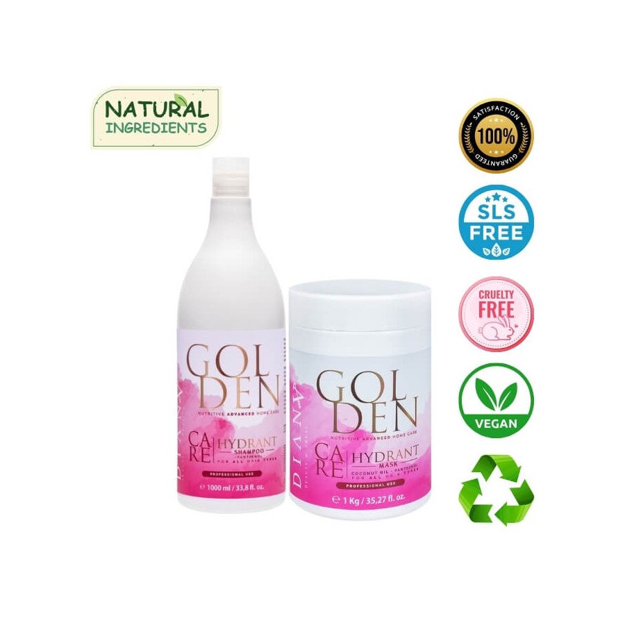 GOLDEN Care : Shampoo + Haarmaske 1000ml + 1000g