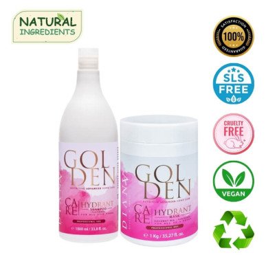 GOLDEN Care  SET shampoo + haarmasker 1000ml + 1000g