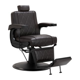 Professionele barberstoel Hair System BM88066B bruin voor barbershop en herensalon met verstelbaar comfort voor dagelijks