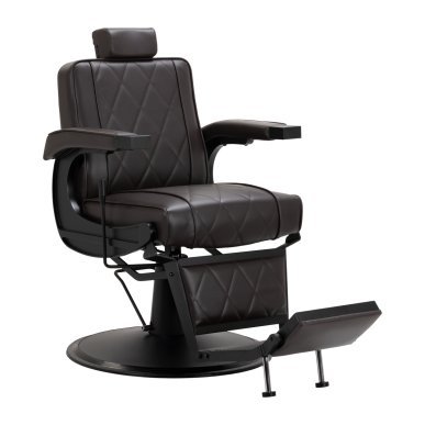 Professionele barberstoel Hair System BM88066B bruin voor barbershop en herensalon met verstelbaar comfort voor dagelijks
