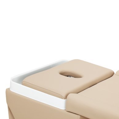 Professioneel Head Spa haarwasbed Gabbiano Maldives beige voor kapsalon, hoofdhuidverzorging en comfortabele salonservice
