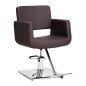 Professionele kappersstoel Gabbiano Helsinki bruin voor knippen, kleuren en styling, met comfortabel werken in de salon