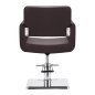 Professionele kappersstoel Gabbiano Helsinki bruin voor knippen, kleuren en styling, met comfortabel werken in de salon