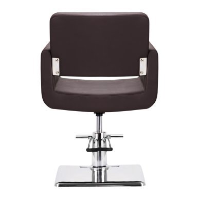 Professionele kappersstoel Gabbiano Helsinki bruin voor knippen, kleuren en styling, met comfortabel werken in de salon