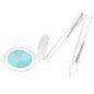 Professionele 5D LED-loeplamp GLOW Moonlight 8012/5 wit met statief voor nauwkeurig werk in salon en behandelruimte