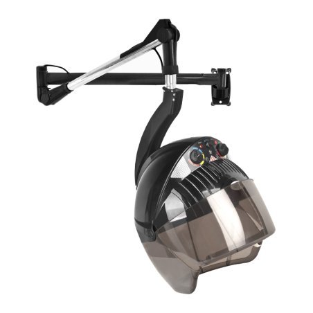 Professionele ionische droogkap Gabbiano Centurion DVI-303W zwart voor kapsalons, haar drogen en verzorging