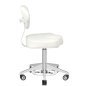 Cosmetische kruk Azzurro 156F wit met bump-up regeling voor professioneel gebruik in salon, praktijk en behandelruimte