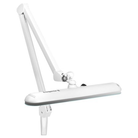 Professionele LED-werklamp Elegant 801S wit met tafelklem voor salon, praktijk en behandelruimte voor nauwkeurig werk