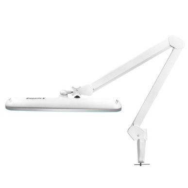Professionele LED-werklamp Elegant 801S wit met tafelklem voor salon, praktijk en behandelruimte voor nauwkeurig werk
