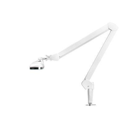 Professionele LED-werklamp Elegant 801S wit met tafelklem voor salon, praktijk en behandelruimte voor nauwkeurig werk