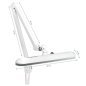 Professionele LED-werklamp Elegant 801S wit met tafelklem voor salon, praktijk en behandelruimte voor nauwkeurig werk