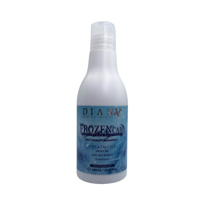 Thuiszorg shampoo na haarcryotherapie Frozen Care 300 ml met D-Panthenol, druivenpitolie en aloë voor hydratatie Thuiszorg shampoo na haarcryotherapie Frozen Care 300 ml met D-Panthenol, druivenpitolie en aloë voor hydratatie