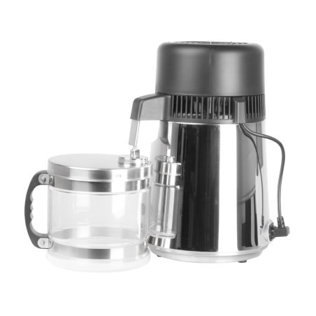Professionele waterdestilleerder LAFOMED inox 4 liter met glazen container voor salons, behandelruimtes en schoon werk